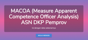 Wujudkan Profesionalisme ASN DKP, Dr. Fadli Launching MACOA (Measure Apparent Competence Officer Analysis)
